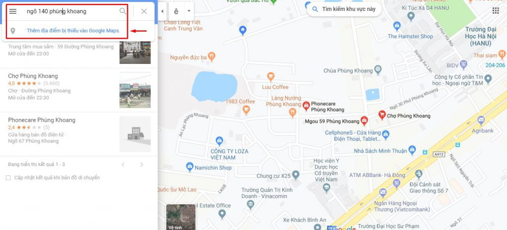 Tạo Google maps doanh nghiệp