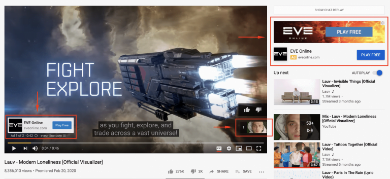 YouTube Skippable In stream Ads